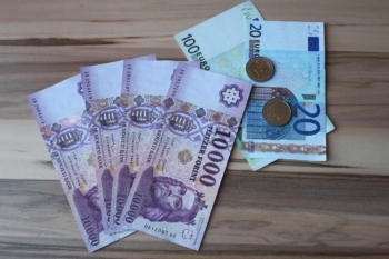 Forint-Euro-Scheine