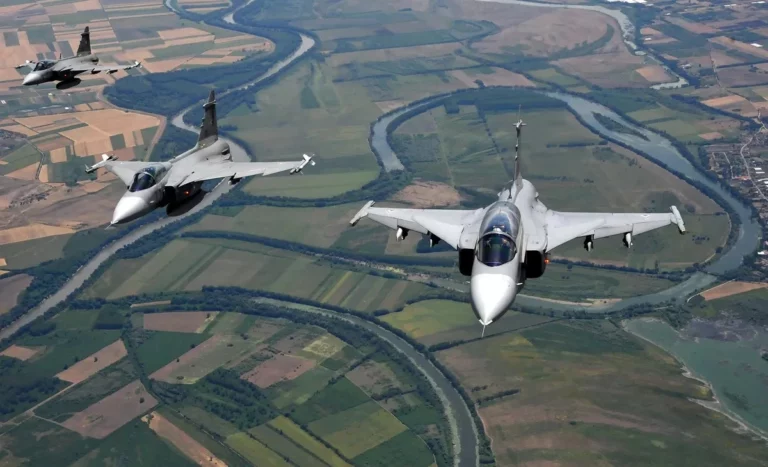 Fighter jets over Hungary baranya