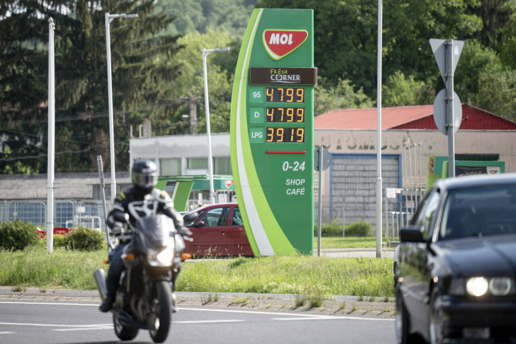 Estación de combustible en Hungría