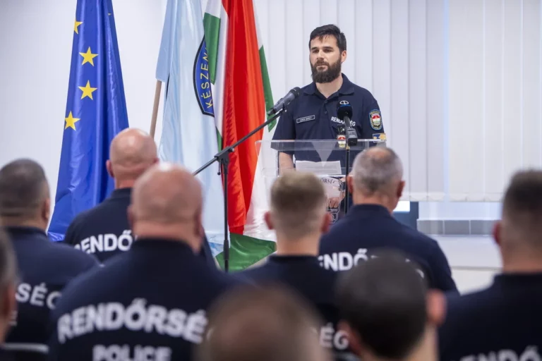 Hungarian police officers