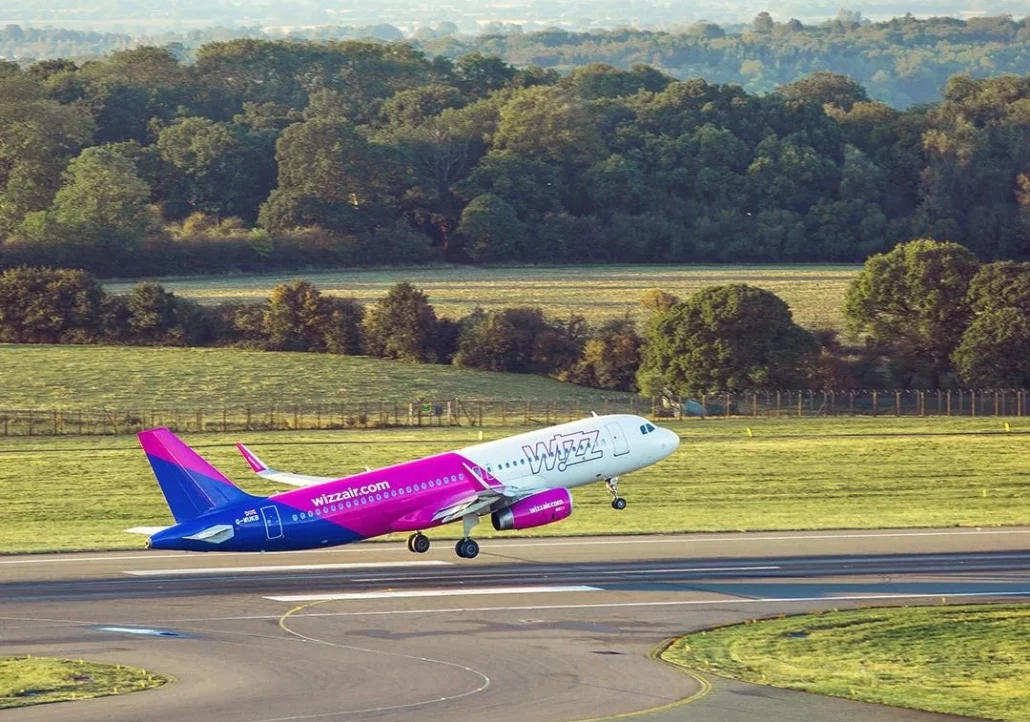 Wizz Air in pista