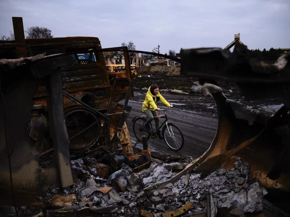 Ucrania guerra bicicleta Rusia