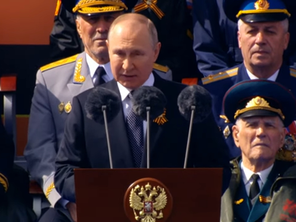 خطاب فلاديمير بوتين يوم النصر للرئيس الروسي