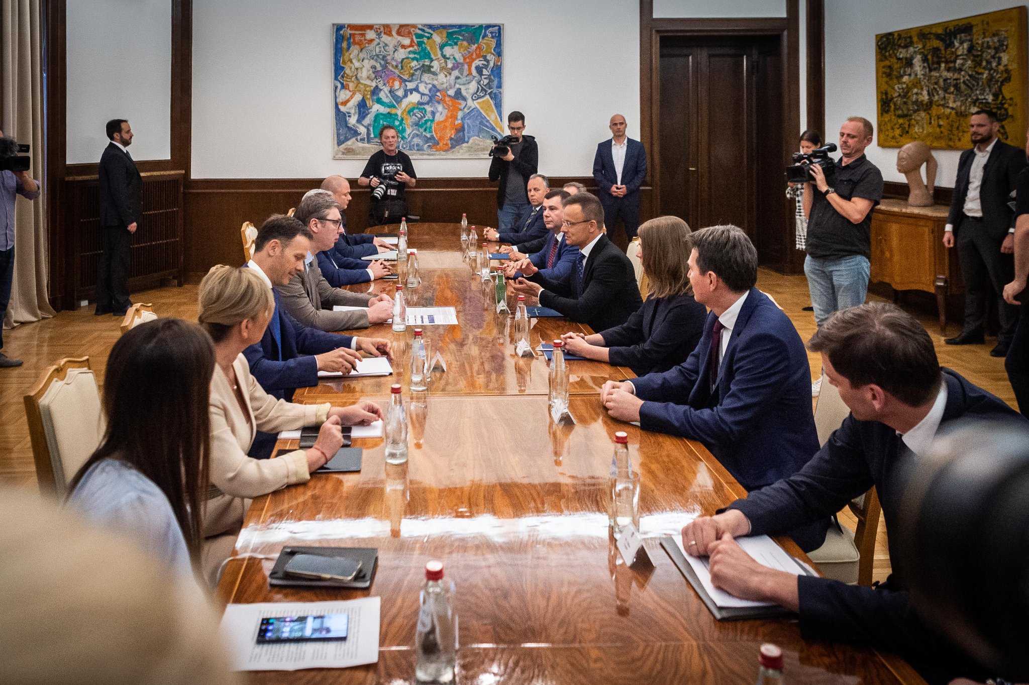 Alaksandar Vucic and Péter Szijjártó energy Serbia