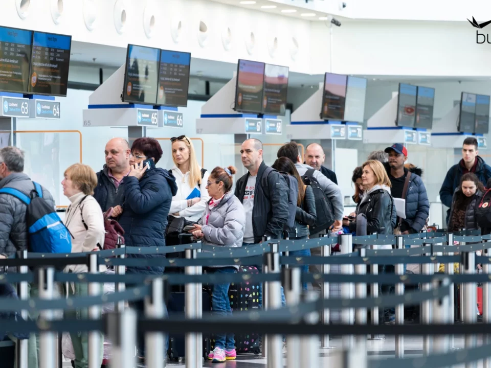 Užitečná fronta na budapešťském letišti
