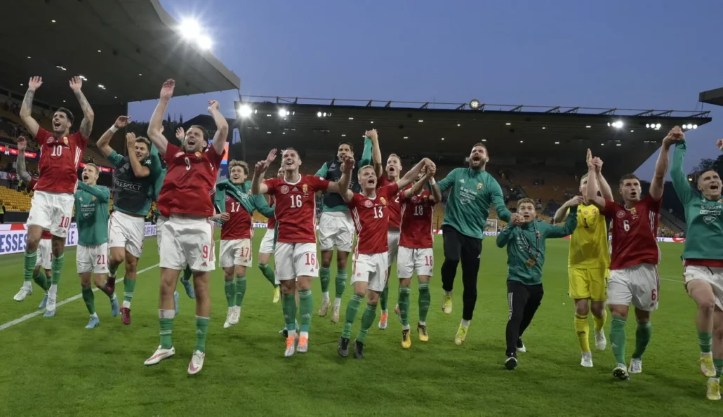 Hongrie Angleterre triomphe football