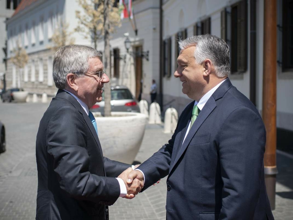 Premierminister Orbán führt Gespräche mit IOC-Präsident Thomas Bach
