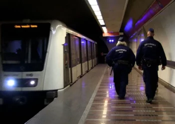 Polizei U-Bahn M2 Budapest