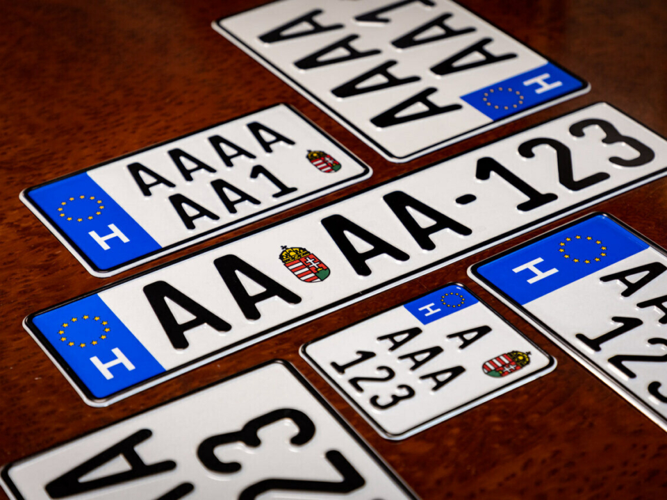 new hungarian licence plate july