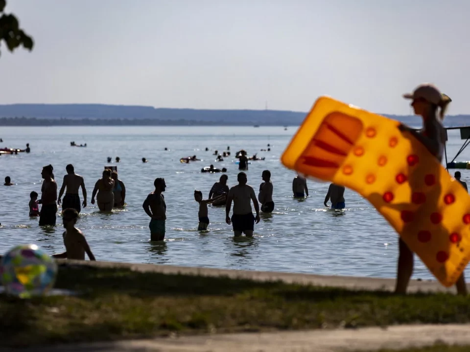 Heatwave Balaton water