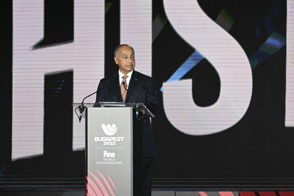 Président de la Fédération Internationale de Natation (FINA) Husain Al-Musallam
