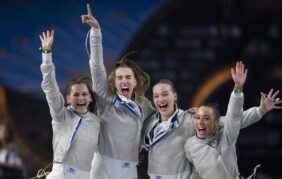 Photos: Hungary's women's sword team become world champions