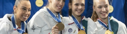 Фотографии: женская сборная Венгрии по фехтованию на мечах стала чемпионкой мира