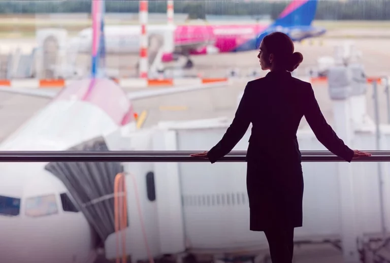 Wizz Air crew Hungarian airline