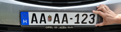 New Hungarian licence plates from 1 July - MTI/Demecs Zsolt