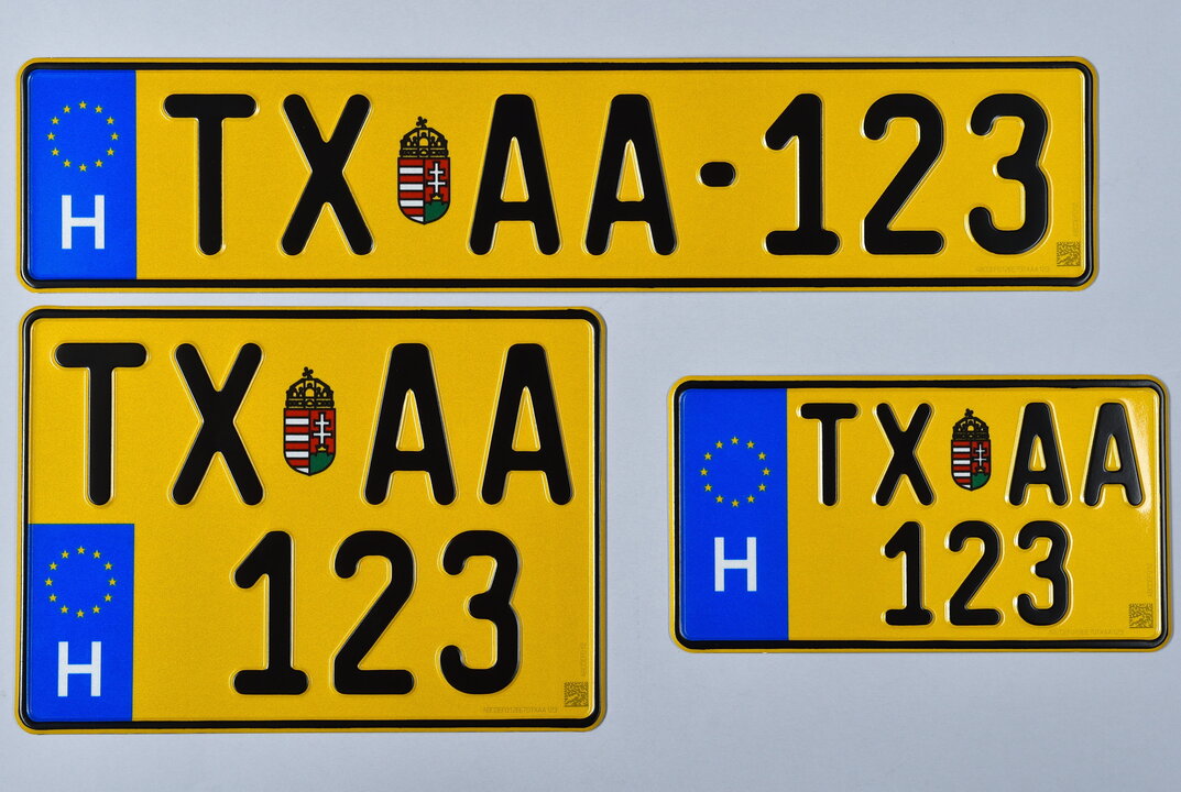 Hungarian licence plates