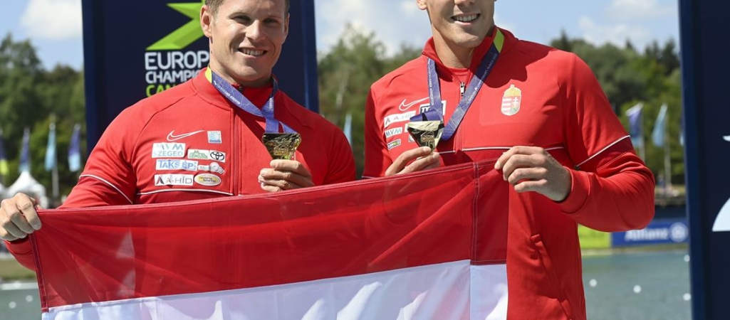 Золотая медаль чемпионата Европы по гребле на байдарках и каноэ в Венгрии