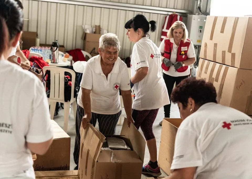 ハンガリー赤十字社がウクライナを支援