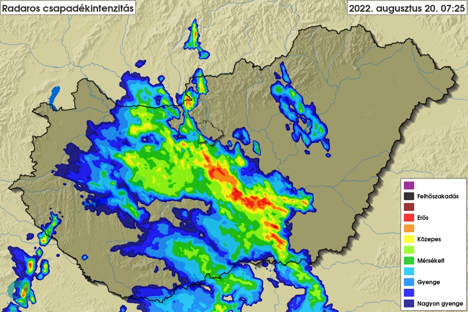 Hungary storm forecast meteorological service