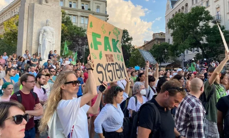 protest budapest tree-felling