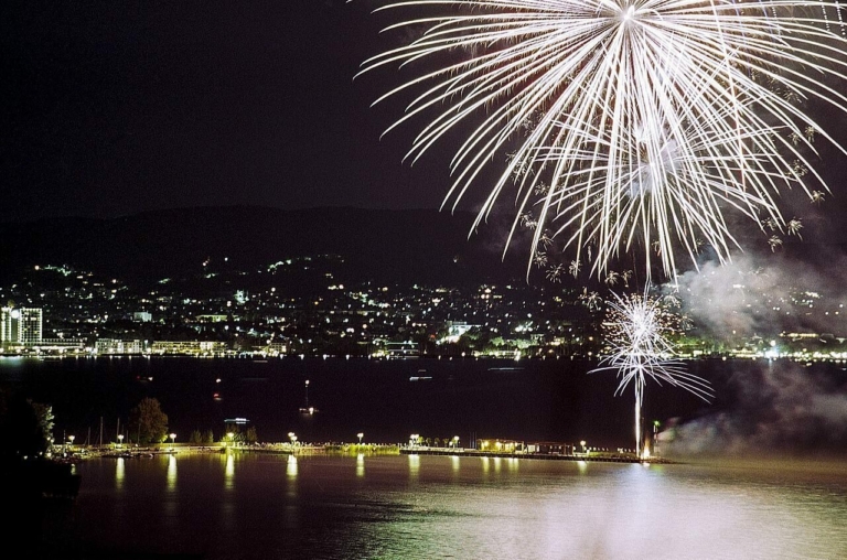 fireworks balaton hungary