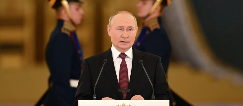 Menace du président russe Poutine