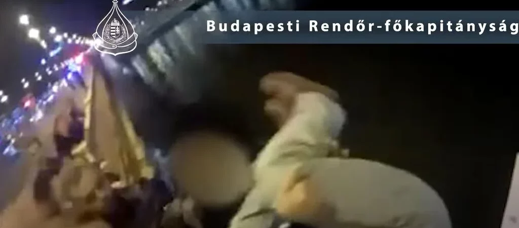O maghiară retrasă de pe podul din Budapesta