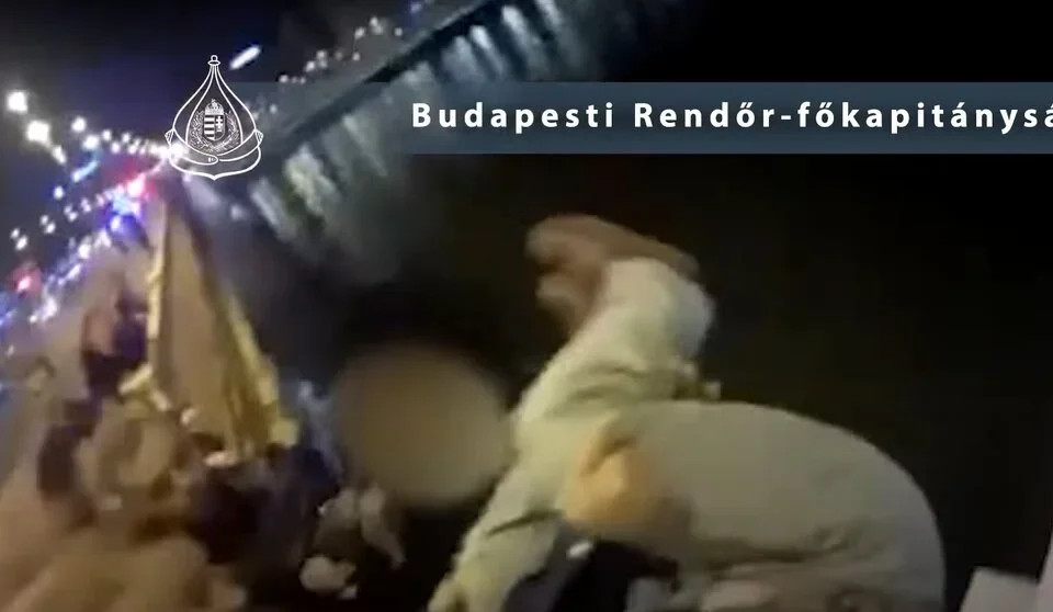 Hungarian woman pulled back from Budapest bridge