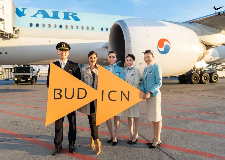 Korean Air flight Budapest