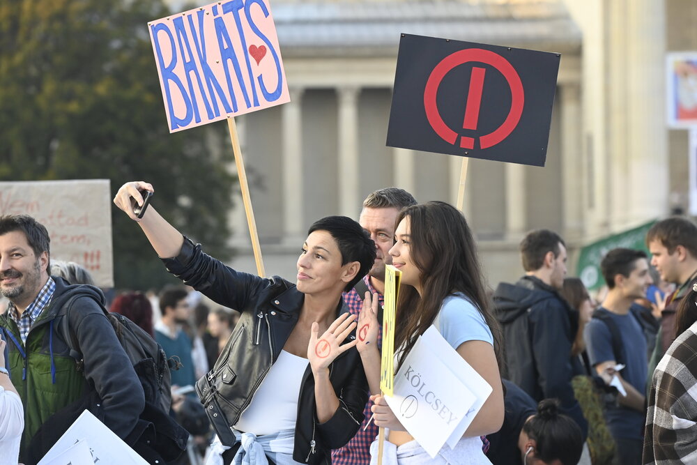 Student protest Budapest education