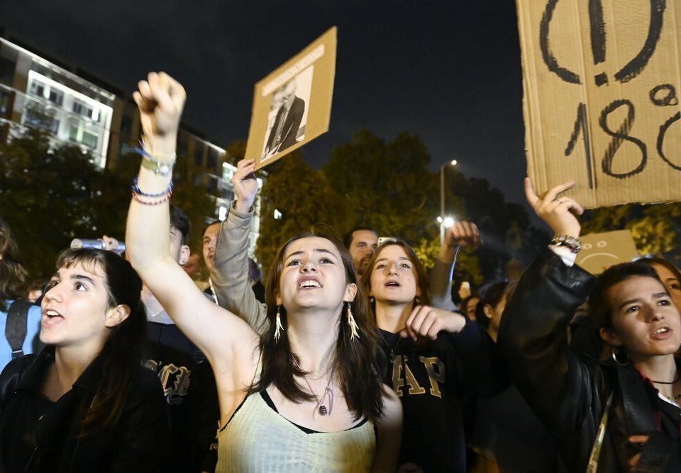 Student protest Budapest education