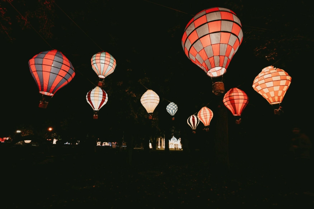 Vzduchové balóny lumina park