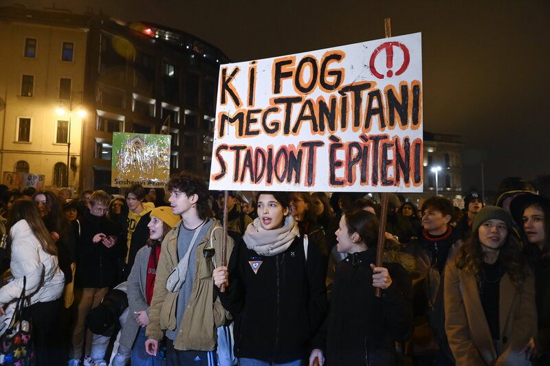 Education protest Budapest