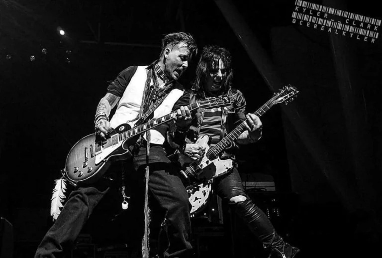 Johnny Depp Alice Cooper concert Budapest