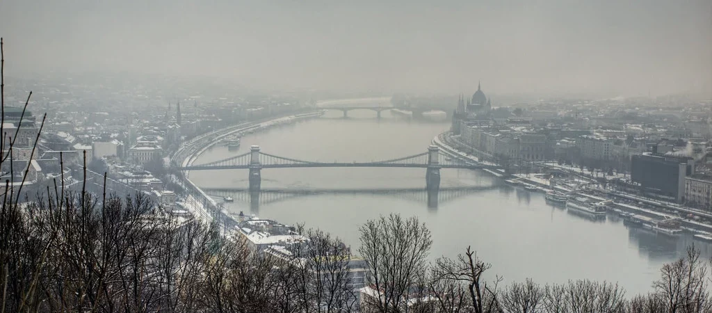 Snježna Budimpešta Mađarska