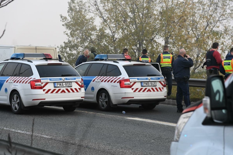 Video, photos: Car chase in Budapest, fleeing man shot at police