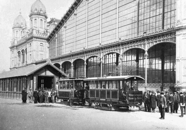 tram nyugati old archive fortepan