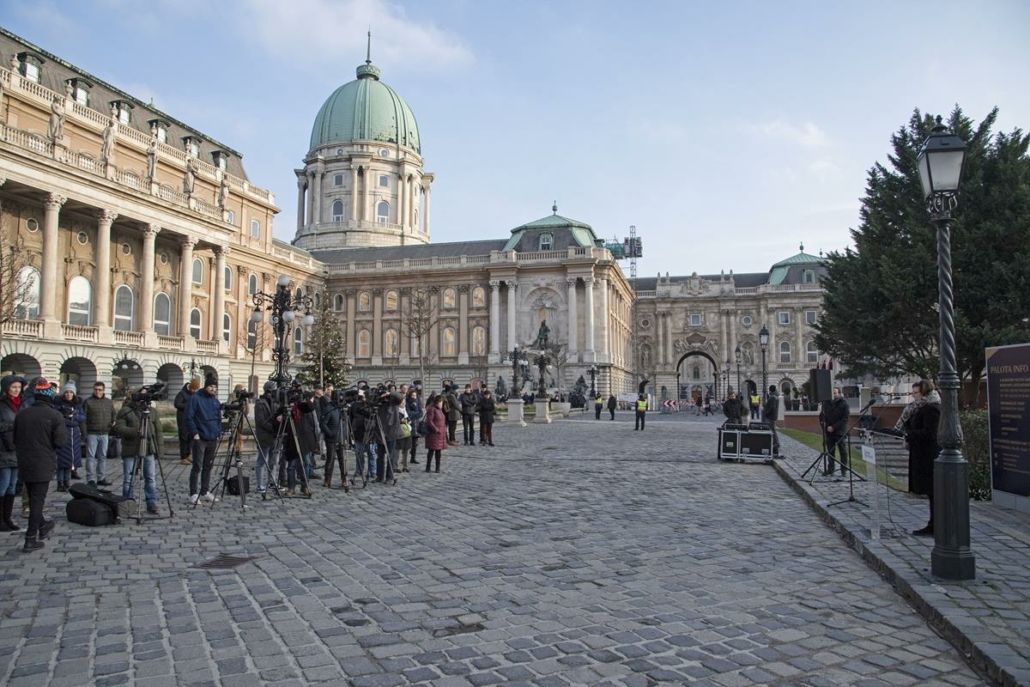 Buda Castle reconstruction presented at new visitor centre. Photo: MTI