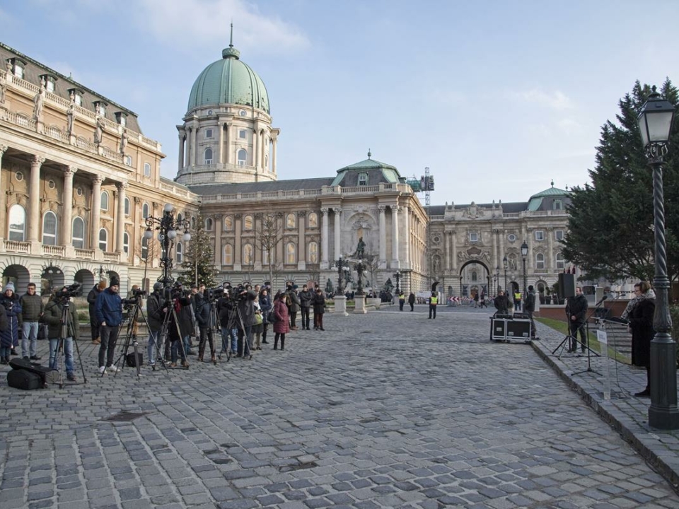 Buda Castle reconstruction presented at new visitor centre. Photo: MTI