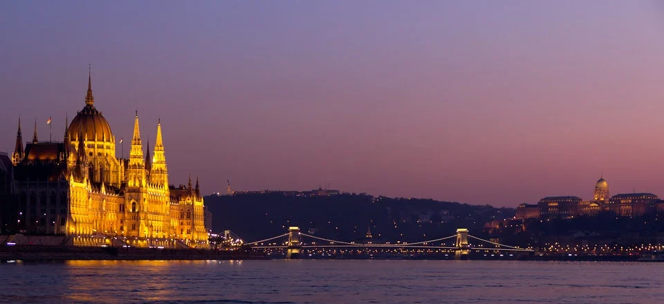 Budapest Hungary Chain Bridge Buda Castle