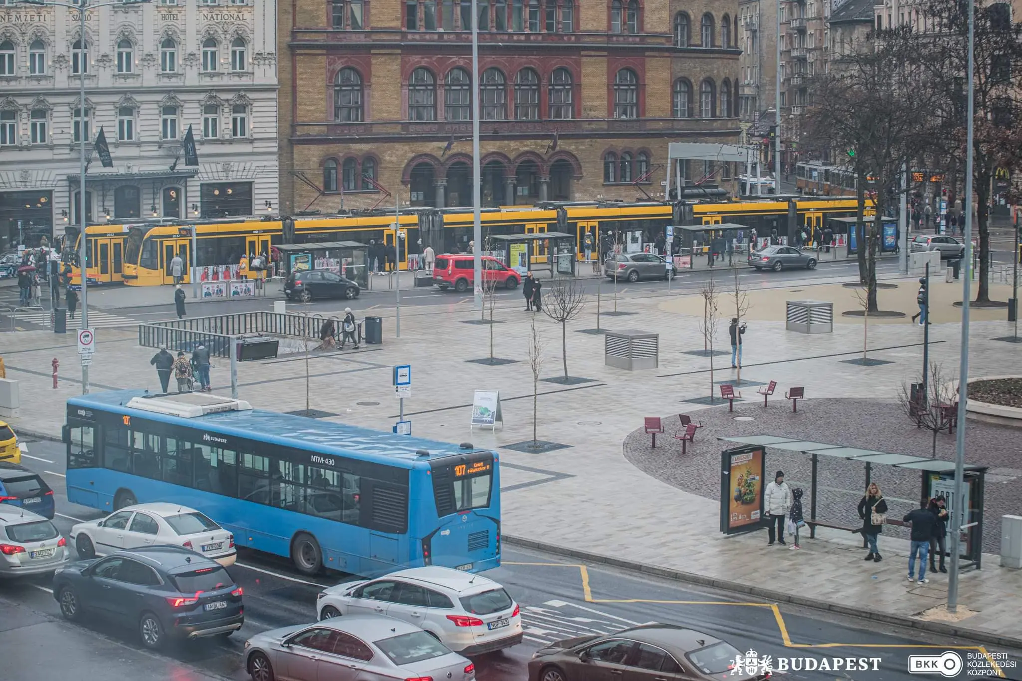 Budapest transport bus tram