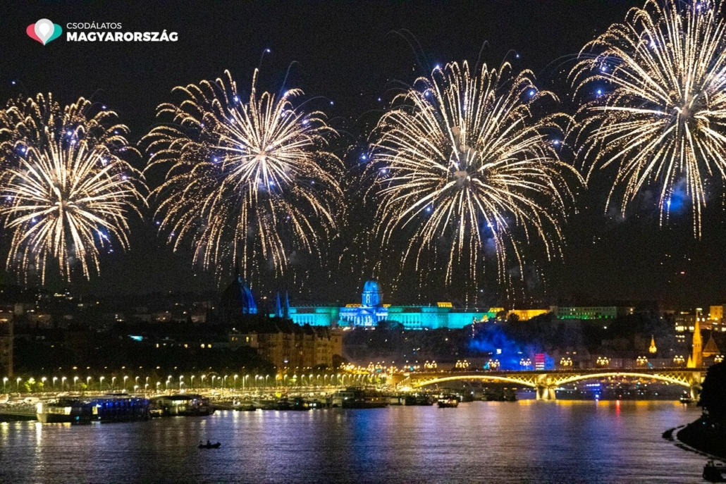 fuochi d'artificio, Budapest, Ungheria, celebrazione