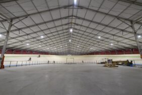 Hungary's first indoor wooden cycling track opened