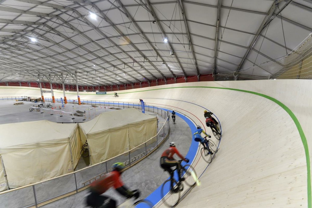 Hungary's first indoor wooden cycling track opened