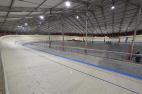 Hungary's first indoor wooden cycling track opened