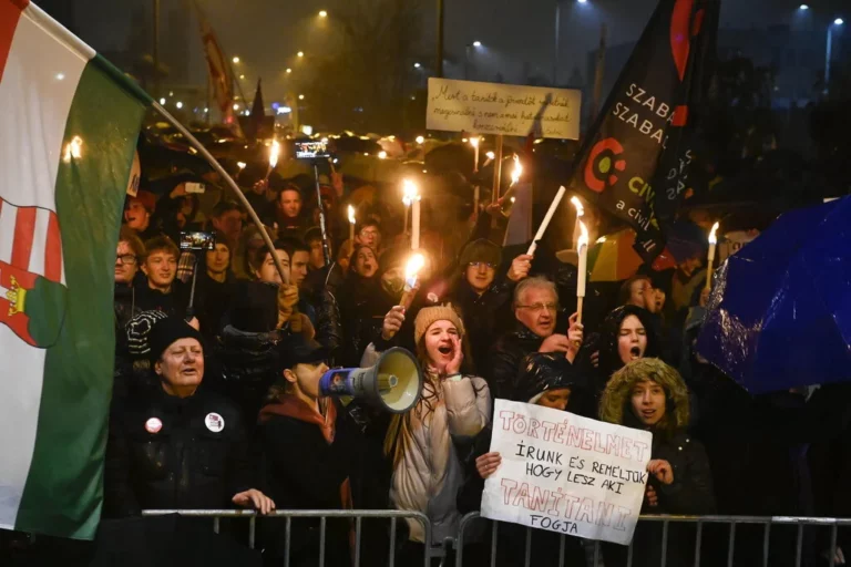 Protest Budapest education