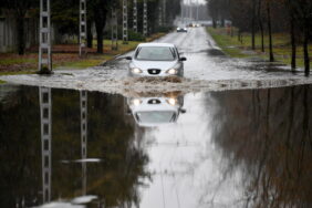 Rain and strong winds in Debrecen