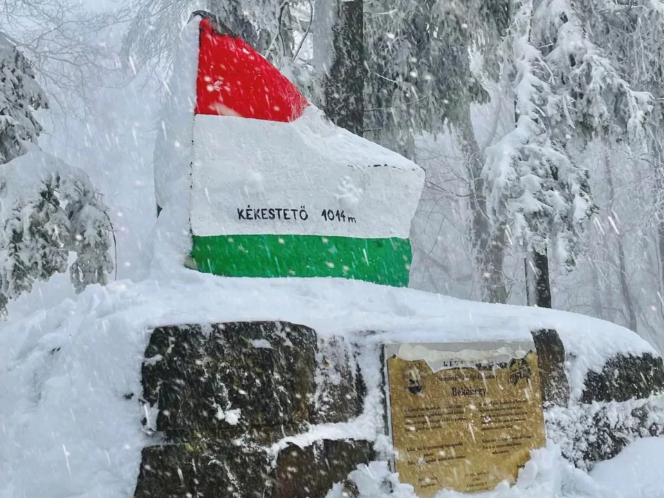 Hungary snow Kékestető