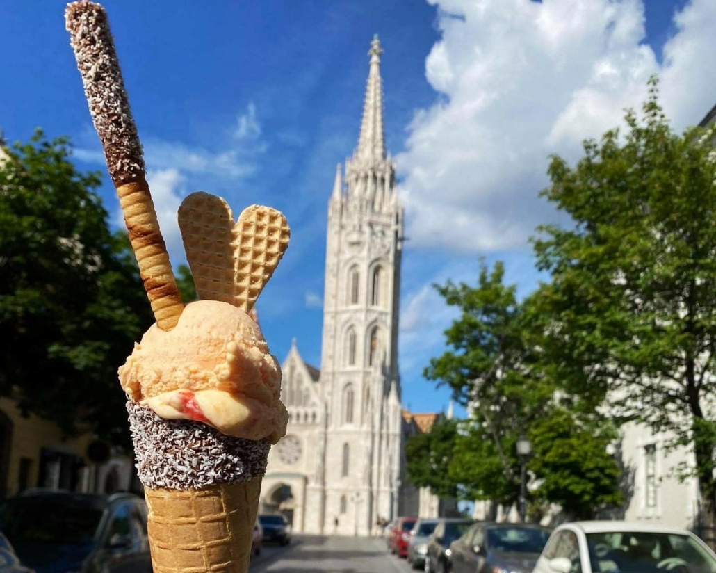 Unul dintre cele mai populare magazine de înghețată din Budapesta este Gelateria nr. 7.