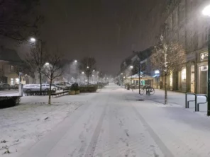 Sopron neige Hongrie